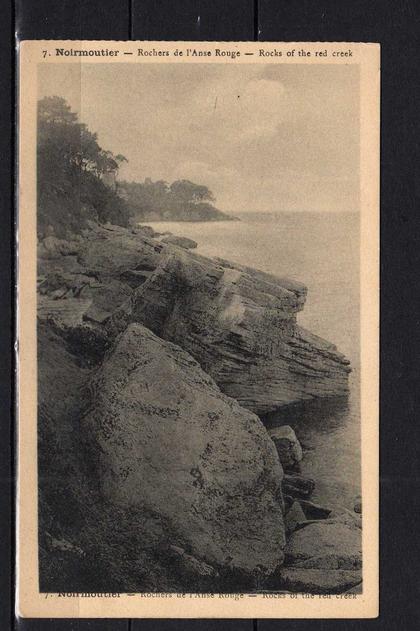 CPA 85 - Noirmoutier - (vendée) - Rochers de l'Anse Rouge