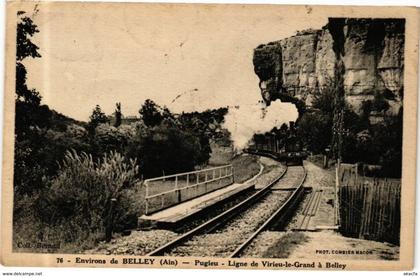 CPA Environs de BELLEY Pugleu Ligne de VIRIEU-le-GRAND a Belley(244317)