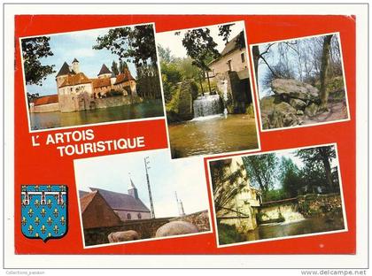 cp,Nord-Pas de Calais, L´Artois Touristique, Multi-Vues, voyagée 1989