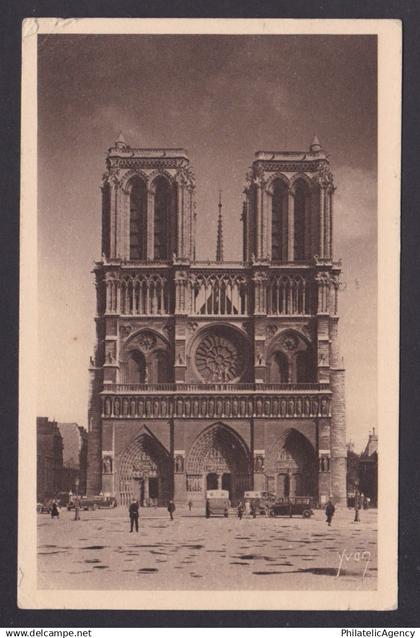 FRANCE, Postcard RPPC, Paris, Notre-Dame de Paris