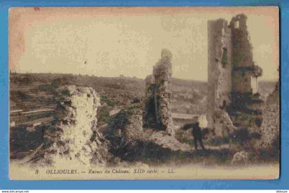 83 - Ollioules - Ruines du Chateau - Carte Vierge