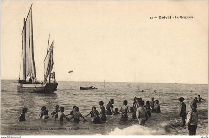 CPA ONIVAL-sur-MER La Baignade (807591)