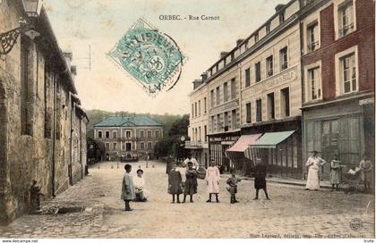 ORBEC RUE CARNOT (CARTE COLORISEE)