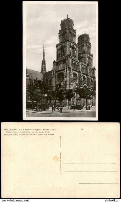 CPA Orleans Orléans La Cathédrale-Église Sainte-Croix 1940