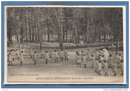 94 - ORMESSON sur MARNE -- Sanatorium - Les jeux