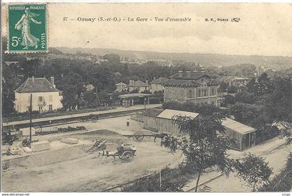 CPA Orsay La Gare vue d'ensemble