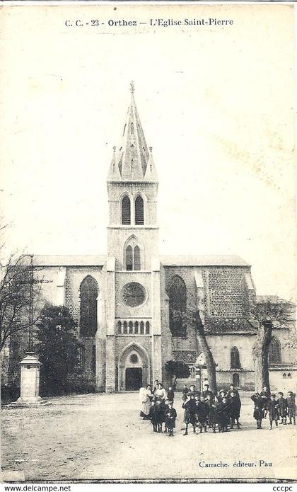 CPA Orthez l'Eglise Saint-Pierre