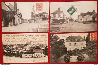 6 cartes -   Ouzouer sur Loire (5 cartes )  +  (1 carte ): Ouzouer sur Trézée  [45] -  Loiret