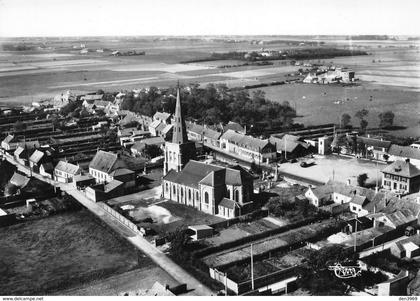 Oye-Plage - L'Eglise - Grand' Place - Vue aérienne