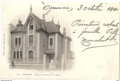 CPA Oyonnax Chalet Neumann et Marx