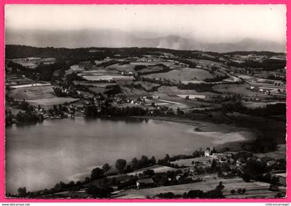 Cp Dentelée - Paladru et son Lac - Vue générale Aérienne - Cliché J. CELLARD - 1965