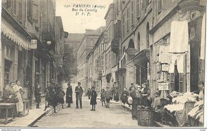 CPA Pamiers rue du Castella