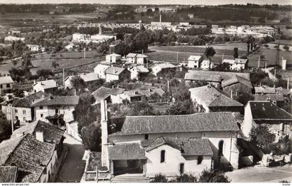 PANAZOL VUE AERIENNE L'EGLISE ET VUE GENERALE