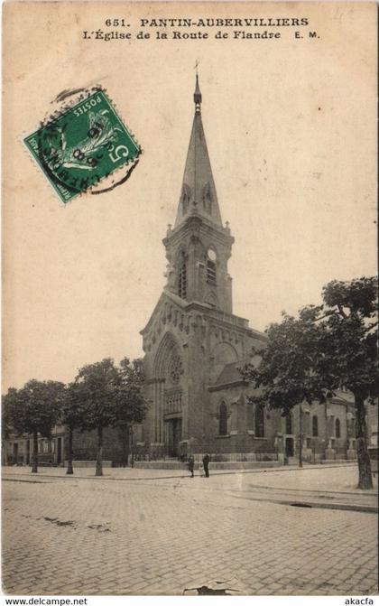 CPA PANTIN-aubervilliers L'Eglise (806855)