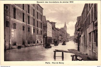 CPA Inondations PARIS 1910 Rue de Bercy (970889)