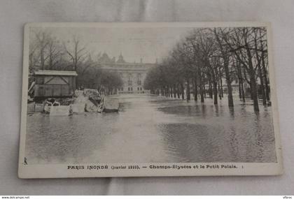 J265, Paris 75 inondé, champs Elysées et le petit palais