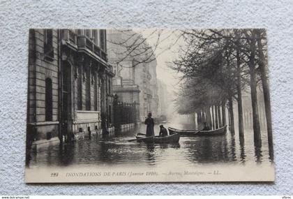 Paris 75, inondations, avenue Montaigne