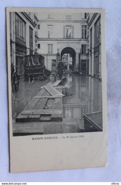 Paris 75, maison Krieger, inondations