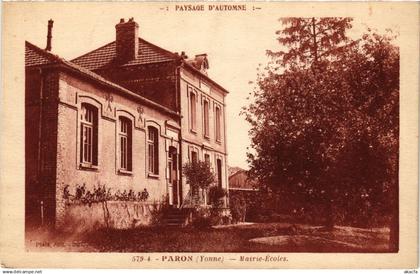 CPA Paysage d'Automne - Paron - Mairie - Écoles (358372)