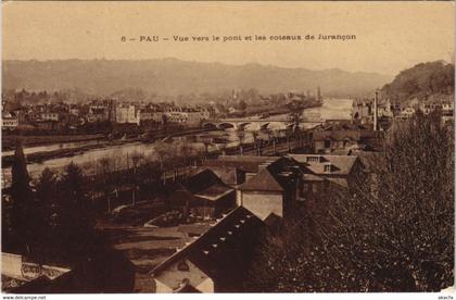 CPA PAU - Vue vers le pont et les coteaux de Jurancon (126494)