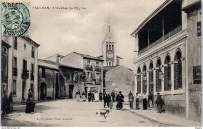 34 - PAULHAN -- L'Avenue de l'Eglise