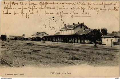 CPA AK Paulhan - La Gare (357267)