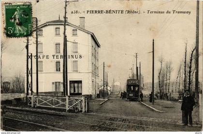 CPA AK Pierre Benite - Terminus du Tramway (572521)