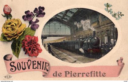 SOUVENIR DE PIERREFITTE-SUR-SEINE ( TRAIN EN GARE)