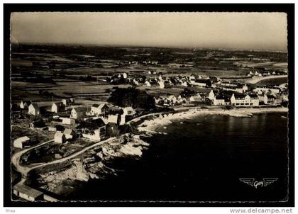 56 Ploemeur 2 - LOMENER (Morbihan) La Plage vue aerienne lomener D56D K56162K C56162C RH007396