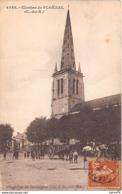 PLOEZAL - le clocher - Eglise