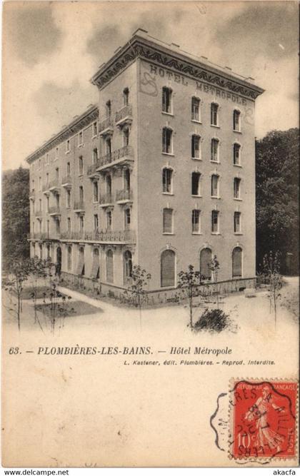 CPA PLOMBIERES-les-BAINS - Hotel metropole (119702)