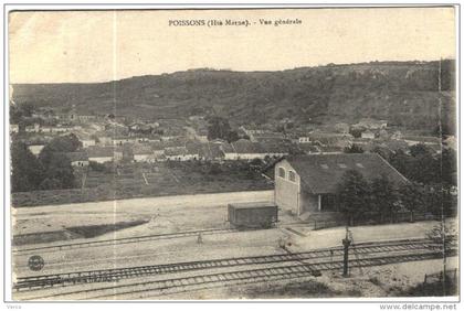 CARTE POSTALE ANCIENNE DE POISSONS  -   VUE GENERALE