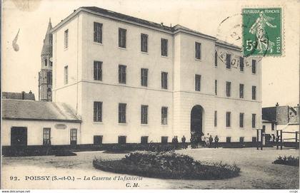 CPA Poissy La Caserne d'Infanterie