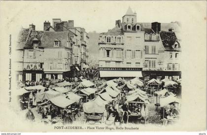 CPA PONT-AUDEMER - Place Victor Hugo Halle Boucherie (43295)