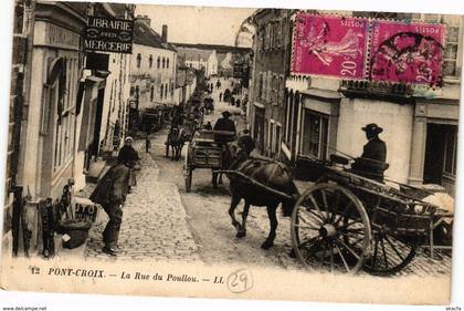 CPA PONT-CROIX-La Rue du Poullou (188689)