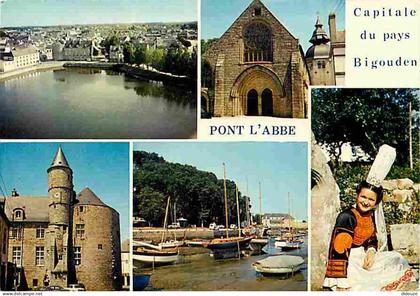 29 - Pont l'Abbé - Multivues - Folklore - Automobiles - Voir Scans Recto Verso