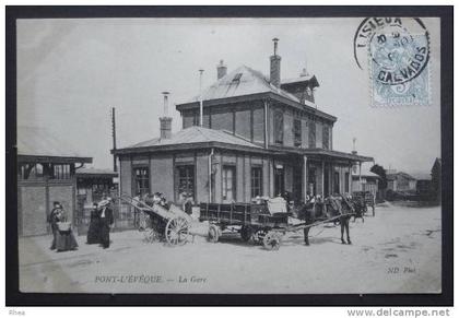 14 Pont-l'Évêque attelage cheval gare D14D K14514K C14514C RH033900