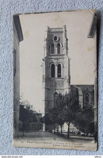 Pont saint Esprit, clocher de la cathédrale, Gard 30