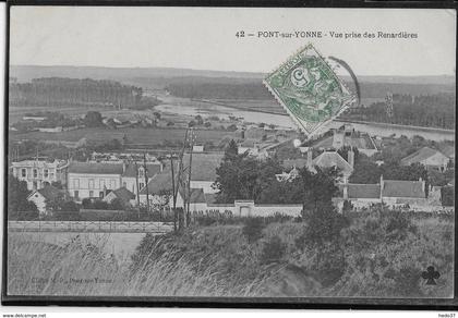 Pont sur Yonne - Vue prise des Renardières