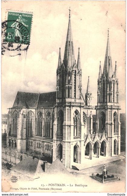 CPA Carte Postale France-Pontmain La Basilique 1908? VM47015