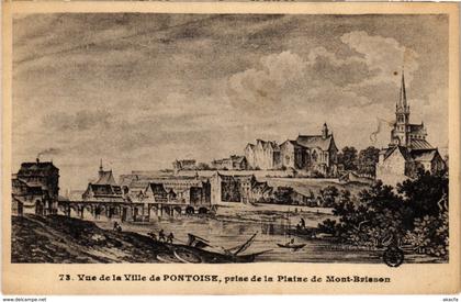 CPA PONTOISE - Vue de la Ville de PONTOISE, prise de la Plaine (68722)