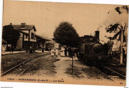 CPA PONTRIEUX - La Gare (243689)