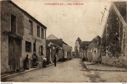 CPA PORCHEVILLE - Rue Principale (246828)