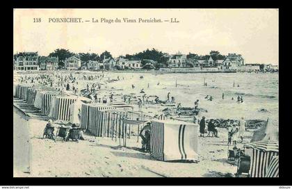 44 - Pornichet - La Plage du Vieux Pornichet - Animée - Scènes de Plage - CPA - Voir Scans Recto-Verso