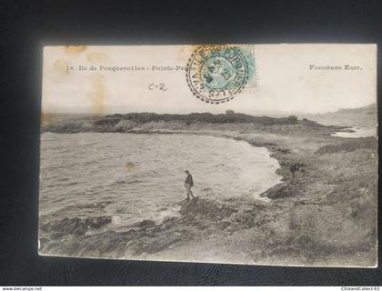 CPA carte postale île de Porquerolles pointe prime 1908