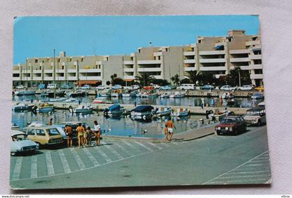 Cpm 1984, Port le Barcares, vue d'ensemble du port saint Ange, Pyrénées Orientales 66