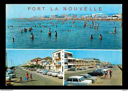 11 - Port la Nouvelle - Multivues - Automobiles - Scènes de Plage - Flamme Postale de Port la Nouvelle - CPM - Voir Scan