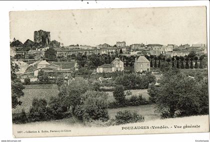 CPA-Carte postale-France-Pouzauges- Vue générale VM29091