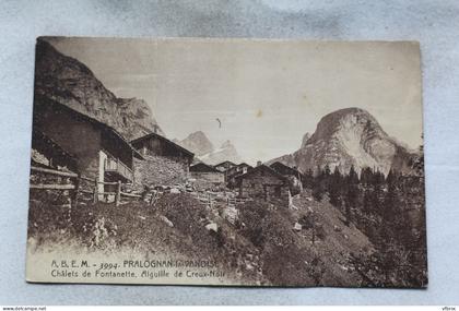 Pralognan la Vanoise, chalets de Fontanette, aiguille de Creux Noir, Savoie 73