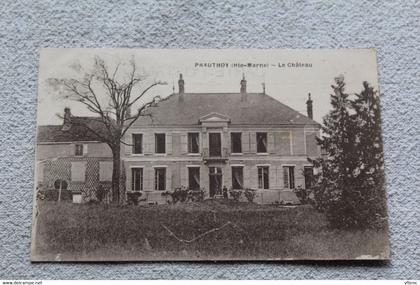 Cpa 1928, Prauthoy, le château, haute Marne 52